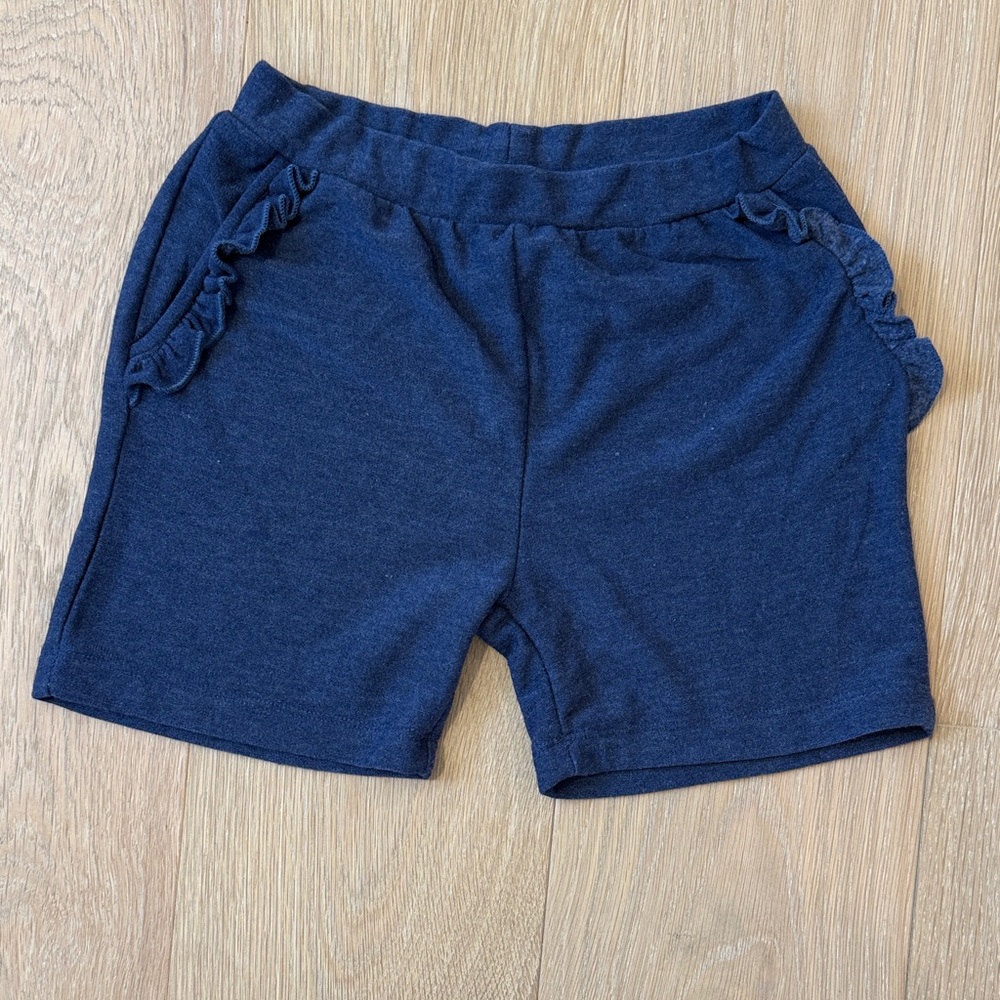 NWOT Chaser Girls Dark Blue Ruffle Soft Shorts size 10